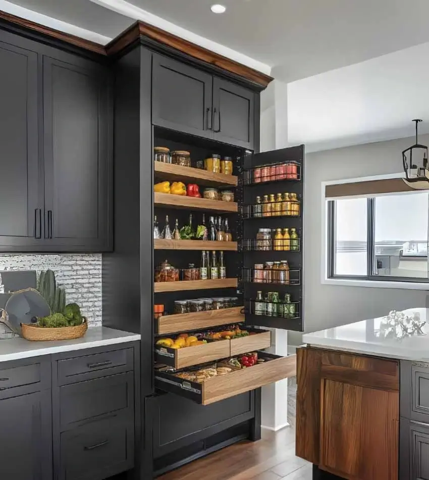 Oversized storage Kitchen Cabinet Design